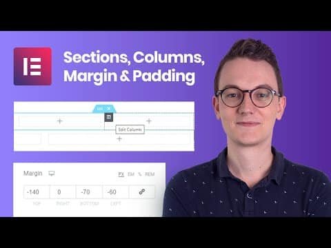 Sections Columns Margin Padding EXPLAINED Elementor Tutorial